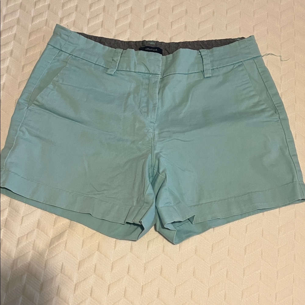 Nautica Women’s Mint Green Chino Shorts